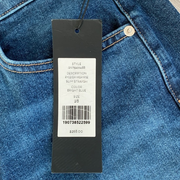 💝❤️💝 Veronica Beard Ryleigh Slim Straight Bright Blue Jeans size 28/6💝❤️💝 - Picture 8 of 12